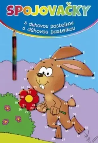 Nalepovačky, vystrihovačky, skladačky Spojovačky s dúhovou pastelkou - zajac - Kolektív autorov