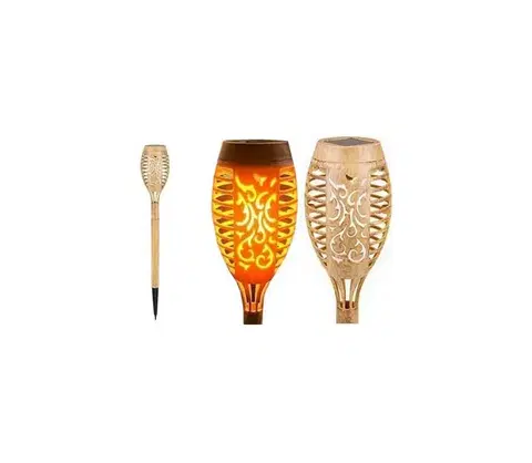 LED osvetlenie  LED solárne svietidlo MINISPARK BAMBOO LED/1,8W/5,5V IP44 béžové SOLAR MINISPARK BAMBOO