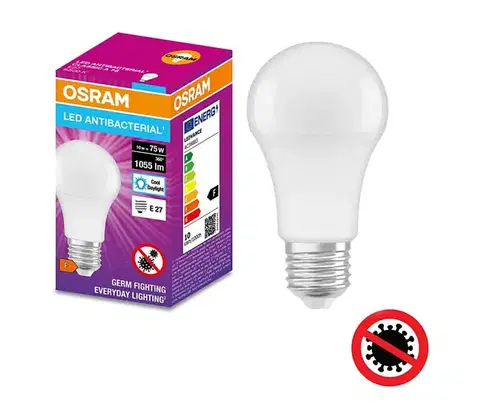 LED osvetlenie LED  Antibakteriálna žiarovka A75 E27/10W/230V 6500K - Osram 4058075560772