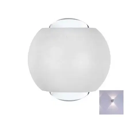 LED osvetlenie  LED Vonkajšie nástenné svietidlo LED/2W/230V 4000K IP54 biela 10587