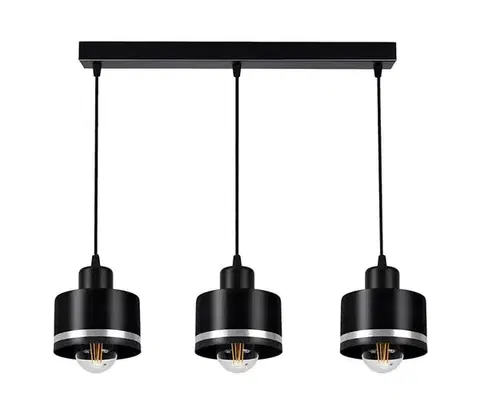 Svietidlá  Luster na lanku BODO SILVER 3xE27/60W/230V 0474