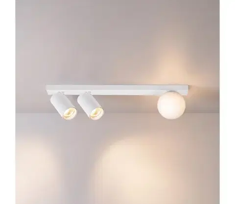 Svietidlá BRILAGI - Bodové svietidlo SELE BALL 2xGU10/30W/230V + 1xG9/10W biela WO-AGN-32-WHT-OEM