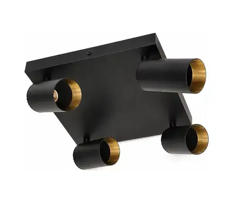 Svietidlá  Bodové svietidlo FILO 4xGU10/30W/230V čierna/zlatá SKU046984