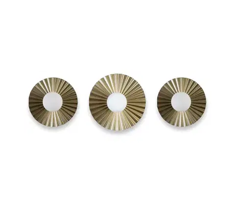 Svietidlá  SADA 3x Nástenné svietidlo SUNPLISS 1xG9/10W/230V zlaté/krémové K-308080 SET/3 SAND+GO