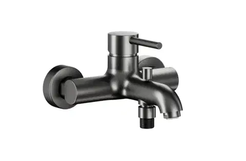 Kúpeľňové batérie KFA - Batéria Moza vaňová, stenová, PVD gunmetal sivá 5034-010-61