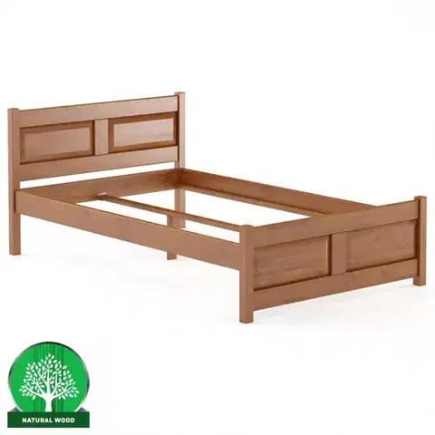 Drevené postele Posteľ buková LK109–120x200 cm čerešňa