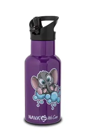 Termosky a termohrnčeky Kinekus Termoflaša 350 ml nerez, slon fialová NAVA