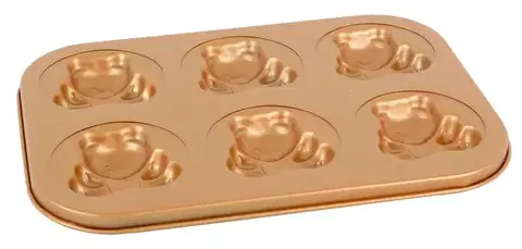 Formy na pečenie MAKRO - Forma na pečenie MACKO 6ks GOLD