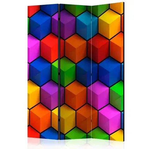 Paravány Paraván Colorful Geometric Boxes Dekorhome