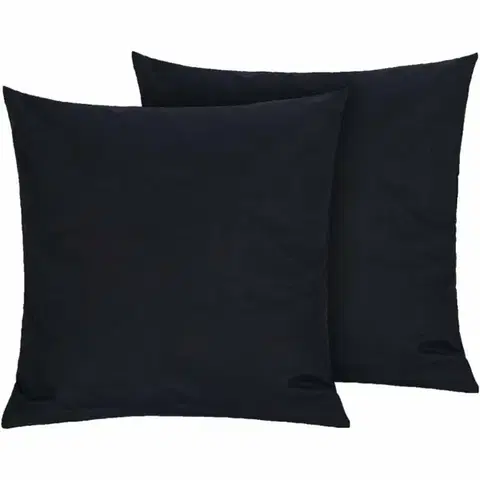 Obliečky Bellatex Bavlnené obliečky na vankúš, čierne, 40 ×40 cm, 2 ks, 40 x 40 cm