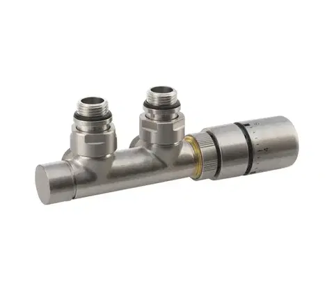 Svietidlá Sapho - Termostatická pripojovacia sada TWIN pre stredové pripojenie, matná nerezová oceľ CP3520S