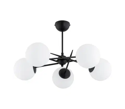 Svietidlá  Prisadený luster PRIMERY 5xE14/10W/230V čierna 63308