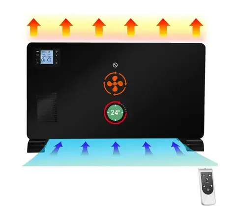 Predlžovacie káble BRILAGI - El. priamovykurovač/konvektor 1000/1300/2300W LCD/časovač/TURBO/termostat +DO KON02