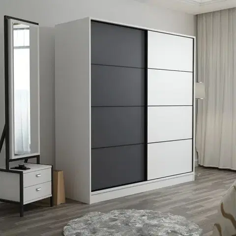 Šatňové skrine Šatníková skriňa Kale - 3166