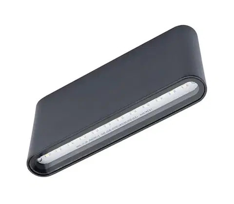 Svietidlá  LED Vonkajšie nástenné svietidlo FLOW 2xLED/6W/230V IP54 čierna SKU013068