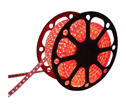 LED osvetlenie  B.V.  - LED pás 50 m, 300 W / 230 V, IP65, červený B10302LDI