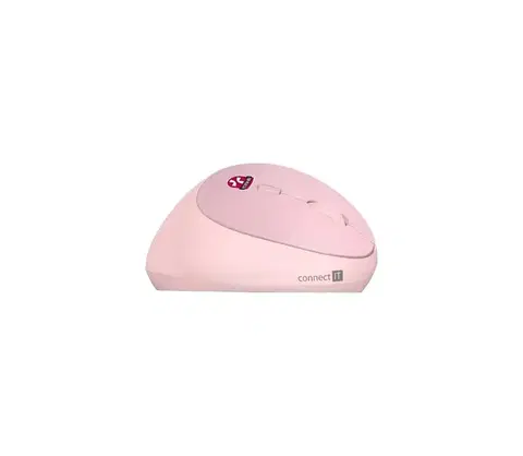 Klávesnice a myši CONNECT IT CMO-2600-PK - Ergonomická bezdrôtová myš 800/1200/1600 DPI 1xAA ružová CMO-2600-PK