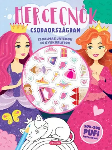 Nalepovačky, vystrihovačky, skladačky Hercegnők Csodaországban