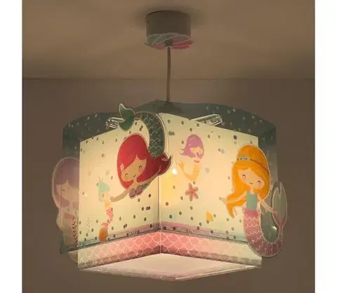 Svietidlá Dalber 63442 - Detský luster MERMAIDS 1xE27/60W/230V 63442M
