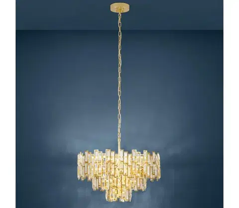 Svietidlá Eglo 39613 - Luster na reťazi CALMEILLES 10xE14/25W/230V priemer 63 cm 39613