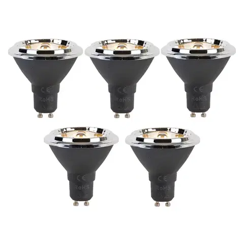 LED osvetlenie Sada 5 stmievateľných LED žiaroviek GU10 AR70 6W 450lm 2700K