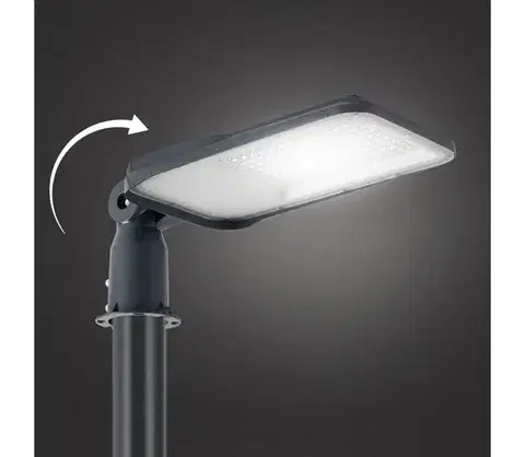LED osvetlenie BRILAGI -LED Vonkajšie uličné svietidlo s kĺbom. URBANLIGHT LED/100W/230V antracit IP65 BRI795