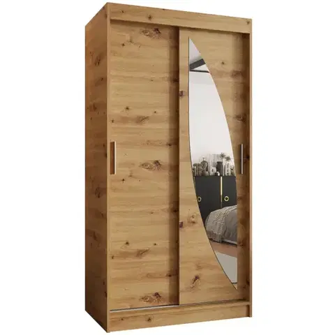 Šatníkové skrine Skriňa Milo 100 artisan