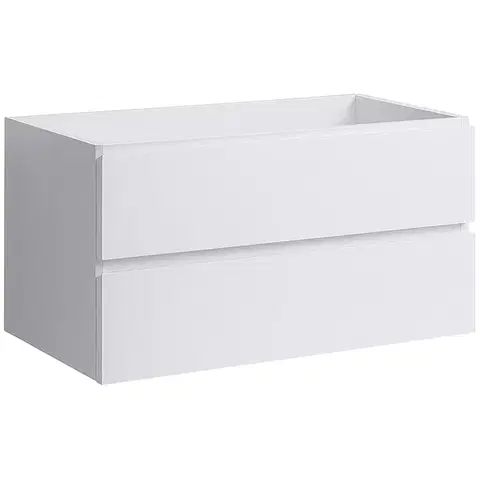 Kúpeľňový nábytok CERANO - Kúpeľňová skrinka pod umývadlo Carole - biela matná - 99x48x45 CER-431560