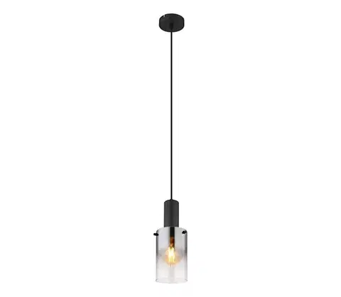 Svietidlá Globo 15907H - Luster na lanku FLORENTINA 1xE27/40W/230V pr. 12,5 cm čierna 15907H