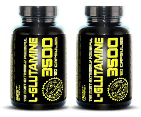 Glutamín 1+1 Zadarmo: L-Glutamine od Best Nutrition 120 kaps. + 120 kaps.