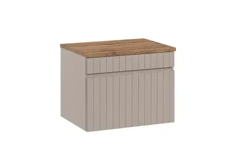 Nábytok ArtCom Kúpeľňová skrinka s doskou ICONIC Cashmere D60/1 | 60 cm