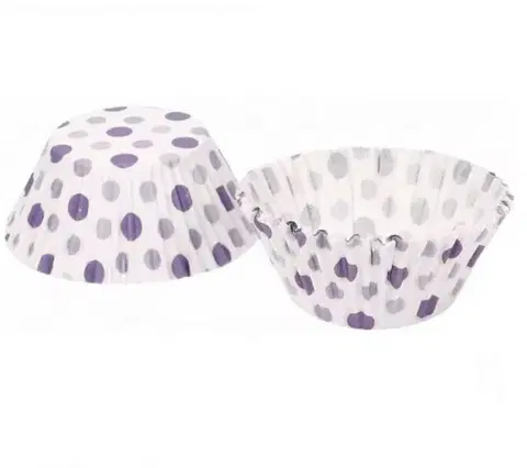 Dekorácie na tortu Kinekus Košíky na muffiny papierové, priemer 8cm, BG-225, sada 80ks