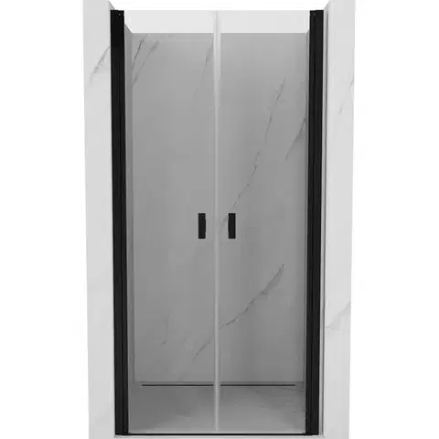 Sprchovacie kúty MEXEN - MIST dverná časť (d+d) 95x200 cm 6mm čierna, číra 8A7-095-000-70-00