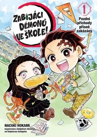 Manga Zabijáci démonů ve škole 1: Pozdní příchody přísně zakázány - Natsuki Hokami,Petr Kabelka,Eliška Kabelková Vítová