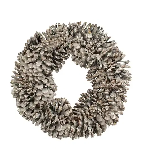 Vianočné dekorácie Veniec Winter Cone ⌀30cm natural