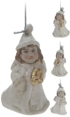 Sošky, figurky - anjeli MAKRO - Anjel závesný 8cm rôzne druhy