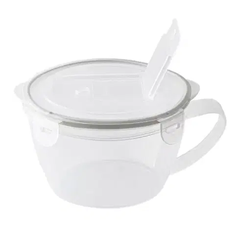 Dózy na potraviny Kinekus Dóza plastová Q-lock 900ml okrúhla s uškom