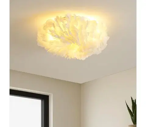 Svietidlá BRILAGI - Stropné svietidlo FEATHER 3xE27/40W/230V priemer 40 cm biele BRI934