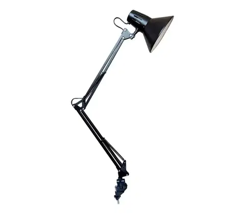 Lampy Osram - Stolná lampa s uchytením PANAN 1xE27/11W/230V čierna 4099854475740