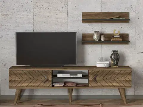 Obývacie steny DELUXE LEGATO TV stolík/stena, orech