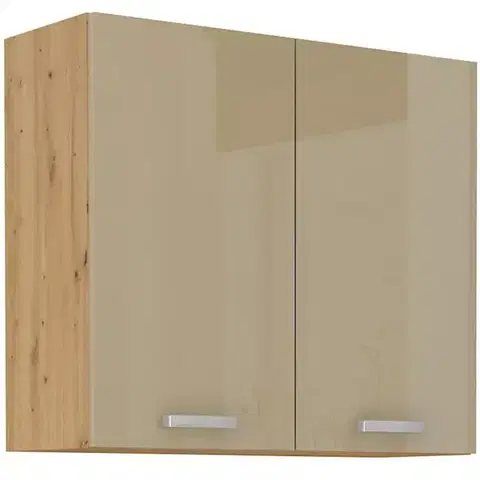 Kuchynské skrinky visiace Skrinka do kuchyne Artisan cappuccino lesk 80G-72 2F