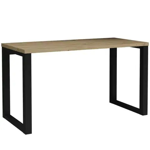 Moderné kancelárske stoly Písací stôl Max dub artisan/čierny