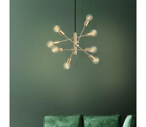 Svietidlá Eglo 99811 - Luster na lanku GRADOLI 8xE27/40W/230V 99811