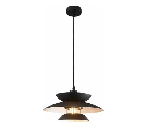 Svietidlá  Luster na lanku BERIT 1xE27/20W/230V čierna 327635