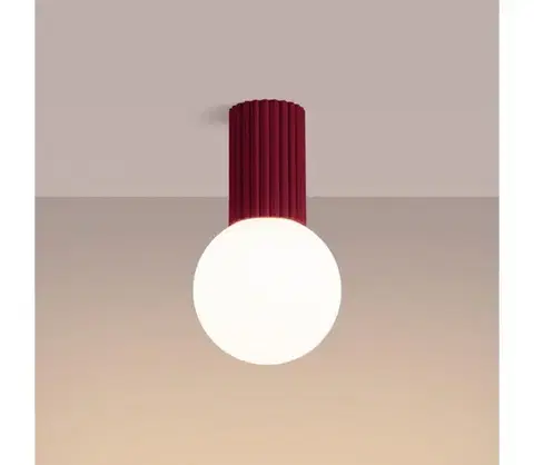 Svietidlá  SL.1748 - Kúpeľňové stropné svietidlo HALO 1xG9/8W/230V IP44 červená SL.1748