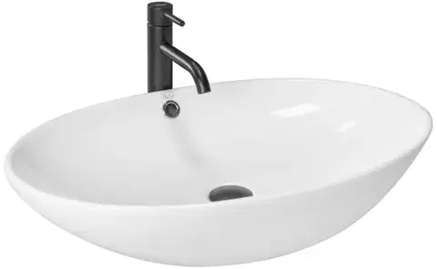 Umývadlá REA - Umývadlo na dosku Olga 63,5x42 biele (REA-U1060) 2. akosť