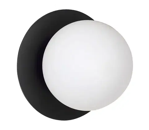 Svietidlá EMIBIG Nástenné svietidlo MINERVA 1xE14/10W/230V čierna 612/K1