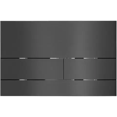WC tlačidlá k nádržkám CERANO - Ovládacie tlačidlo splachovania Line k WC modulu Profi - nerezová oceľ - grafit/gun metal CER-8050BD80365