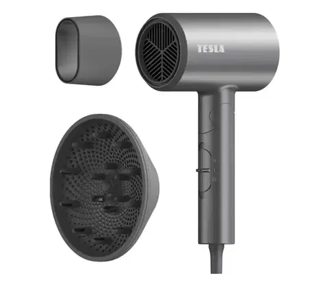 Predlžovacie káble TESLA Electronics MyCare - Skladací sušič vlasov 1800W/230V šedý HDMTEAF02