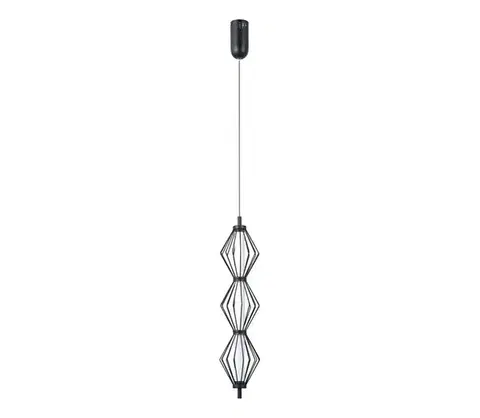 Svietidlá  PND-34403-3V-BK - LED luster na lanku SEVILLA LED/15W/230V 3000K čierna PND-34403-3V-BK